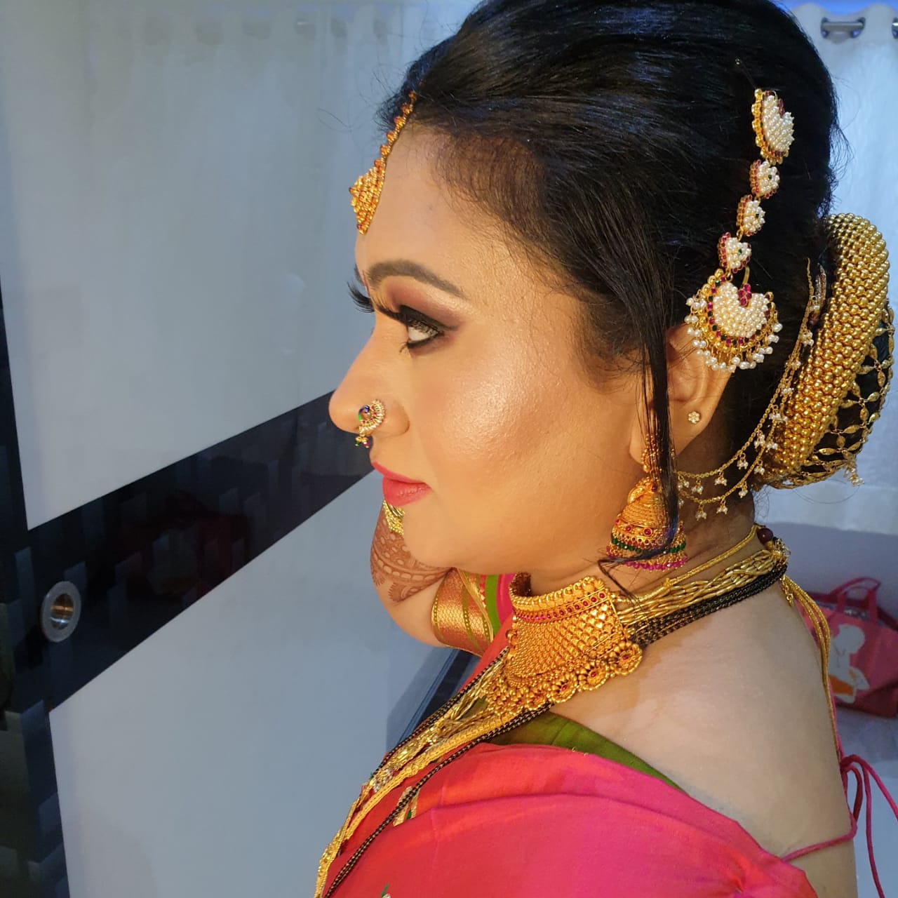 How To Wear Nauvari Saree | Nauvari Saree Makeup And Hairstyle for Girl |Nauvari  Saree Look for kids - YouTube
