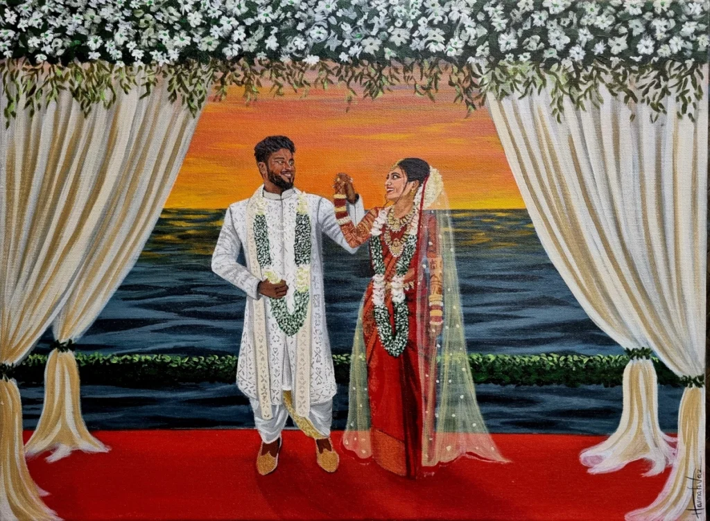 Live Wedding Paintings in Goa