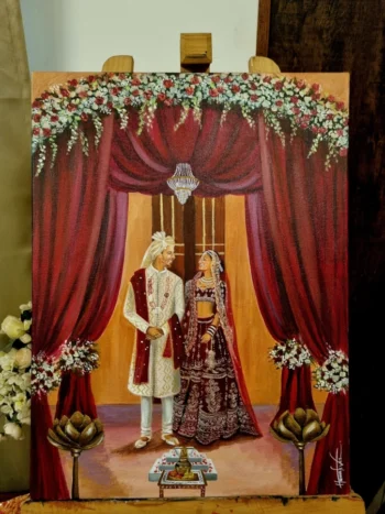 Live Wedding Paintings in Goa