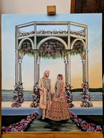 Live Wedding Paintings in Goa