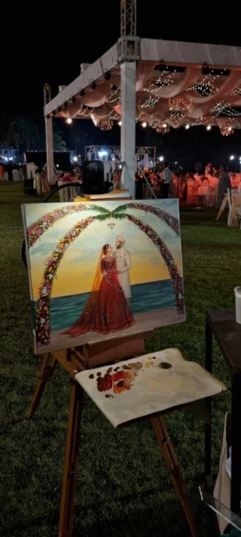 Live Wedding Paintings in Goa