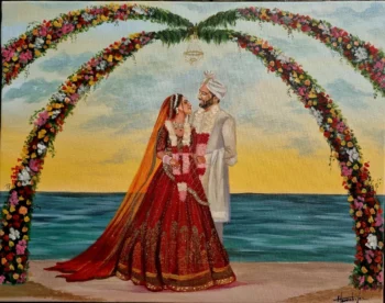 Live Wedding Paintings in Goa