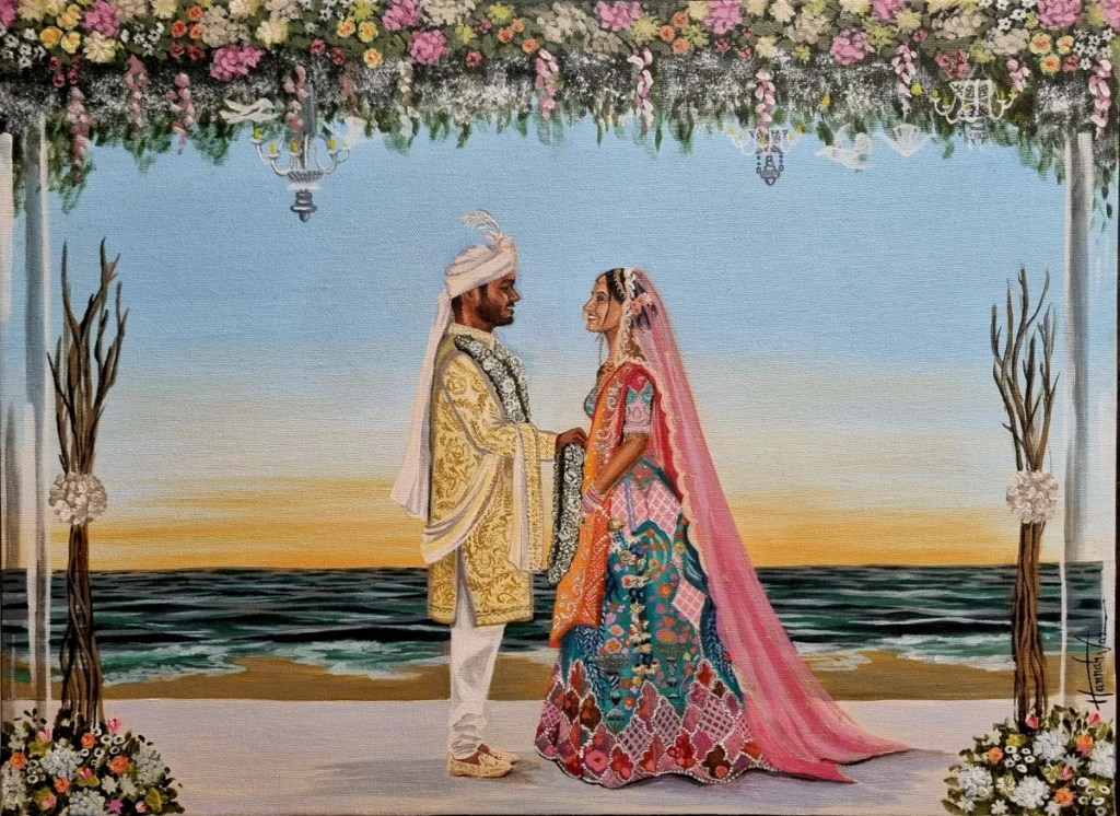 Live Wedding Paintings in Goa