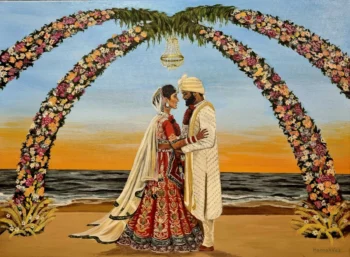 Live Wedding Paintings in Goa
