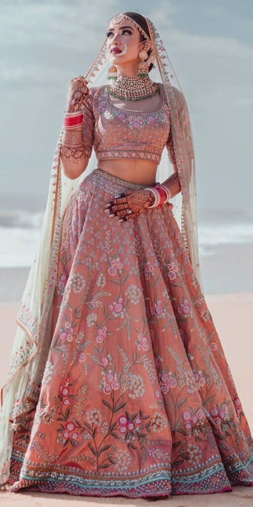 Hindu wedding lengha