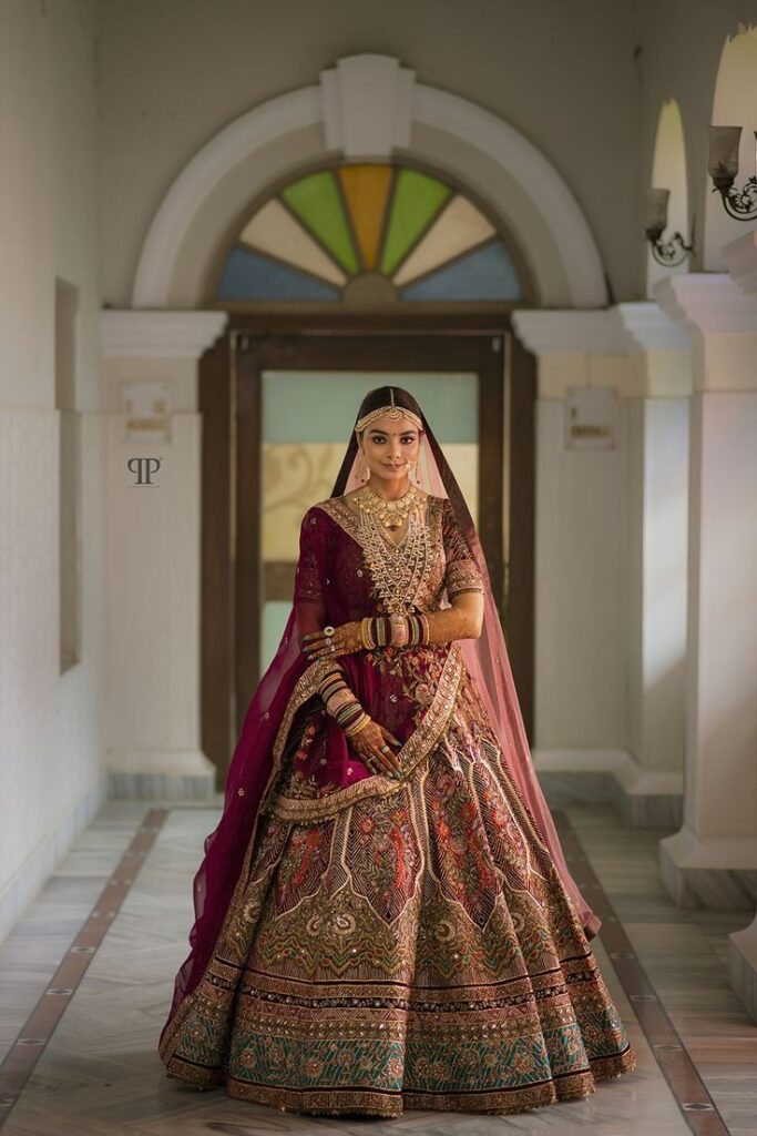 Hindu wedding lengha