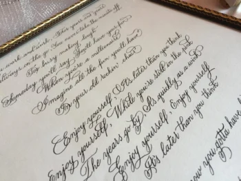 Custom Calligraphy